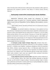 Darbuotojo materialinė atsakomybė pagal LR Darbo Kodeksą 13 puslapis