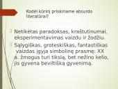Francas Kafka ir absurdo literatūra 15 puslapis
