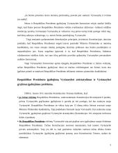 LR prezidentas, jo santykis su vykdomąja valdžia 5 puslapis