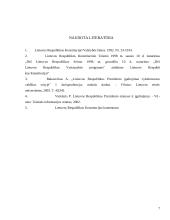 LR prezidentas, jo santykis su vykdomąja valdžia 7 puslapis