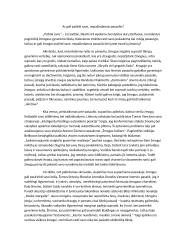 Ar gali pažinti save, nepažindamas pasaulio