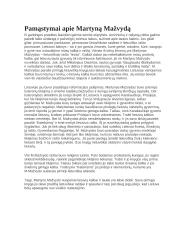 Pamąstymai apie Martyną Mažvydą