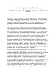 Savęs pažinimo ir apsisprendimo kelias lietuvių literatūroje