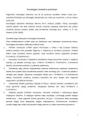 Sociologijos atsiradimo priežastys