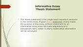 Informative essay pristatymas 5 puslapis