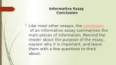 Informative essay pristatymas 7 puslapis