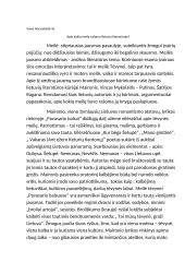 Apie kokią meilę rašoma lietuvių literatūroje?