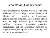 Servantesas „Don Kichotas“ riteris ir kova už gėrį 7 puslapis