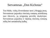 Servantesas „Don Kichotas“ riteris ir kova už gėrį 8 puslapis