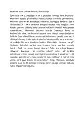 Praeities poetizavimas lietuvių literatūroje
