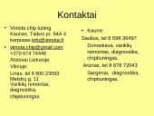 Įmonės pristatymas, analizė: UAB “Vimota“  3 puslapis