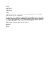 Letter about phobias