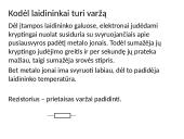 Laidininko elektrinė varža 2 puslapis