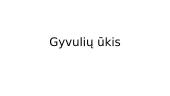 Gyvulių ūkis