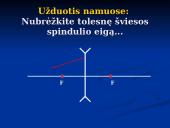 Lęšiais gaunamų atvaizdų braižymas 7 puslapis