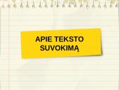 Apie teksto suvokimą