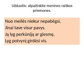 Meninės raiškos priemonės su pavyzdžiais 19 puslapis