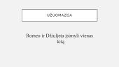 Viljamas Šekspyras -  Romeo ir Džiuljeta  8 puslapis