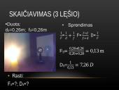 Glaudžiamojo lęšio židinio nuotolio ir laužiamosios gebos nustatymas 13 puslapis