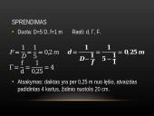 Glaudžiamojo lęšio židinio nuotolio ir laužiamosios gebos nustatymas 16 puslapis