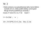 Glaudžiamojo lęšio židinio nuotolio ir laužiamosios gebos apskaičiavimas 12 puslapis