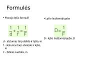 Glaudžiamojo lęšio židinio nuotolio ir laužiamosios gebos apskaičiavimas 4 puslapis