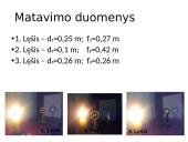 Glaudžiamojo lęšio židinio nuotolio ir laužiamosios gebos apskaičiavimas 8 puslapis
