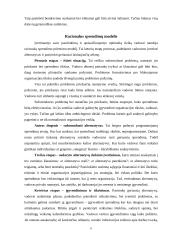 Sprendimų priėmimas bei problemų sprendimas organizacijoje 8 puslapis