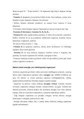 Maisto medžiagos ir jų reikalingumas organizmui 4 puslapis