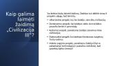 Biblijos pasakojimo apie Babelio bokštą lyginimas su kompiuteriniu žaidimu „Civilizacija III“ 6 puslapis