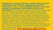 Marius Ivaškevičius. „Madagaskaras“. Apibendrinimas 7 puslapis