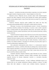 Tarptautinė ekonominė integracija Europos Sąjungos (ES) sistemoje 5 puslapis