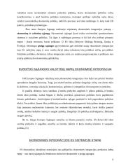 Tarptautinė ekonominė integracija Europos Sąjungos (ES) sistemoje 8 puslapis