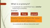 Why are synonyms important? 2 puslapis