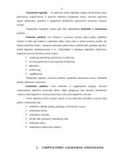Tarptautinės logistikos strategijos 6 puslapis