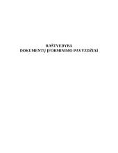 Visi dokumentų įforminimo pavyzdžiai 1 puslapis