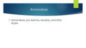 Amoniakas. Amoniako bazinės savybės 11 puslapis