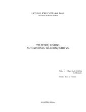 Telefonų linijos. Automatinės telefonų stotys 12 puslapis