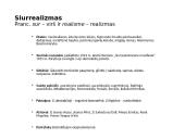 Klasikinis modernizmas. Pagrindinės XX a. I p. kryptys 20 puslapis