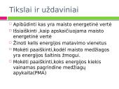 Mityba ir virškinimas. Maistas - energijos šaltinis 2 puslapis