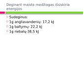 Mityba ir virškinimas. Maistas - energijos šaltinis 12 puslapis