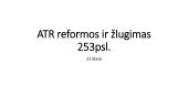 ATR reformos ir žlugimas