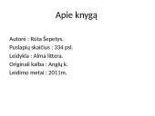 Knygos pristatymas ,,Tarp pilkų debesų" 4 puslapis