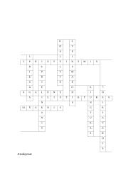 Lietuvių kalbos kryžiažodis 8-ai klasei 3 puslapis