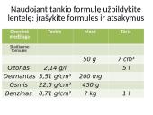 Tirpumo kreivių braižymas. Medžiagų savybių apibendrinimas 11 puslapis