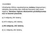 Afrika: kokią partnerystę kuriame su jos šalimis? 16 puslapis