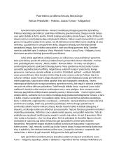 Pasirinkimo problema lietuvių literatūroje (Vincas Mykolaitis – Putinas, Juozas Tumas - Vaižgantas)