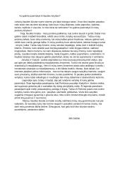 Ko galime pasimokyti iš liaudies kūrybos?