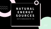 Natural energy sources