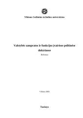 Valstybės sampratos ir funkcijos įvairiose politinėse doktrinose